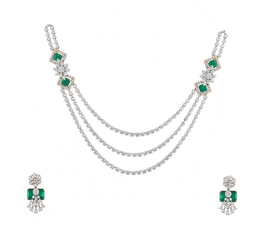 Green Grace Layers Necklace