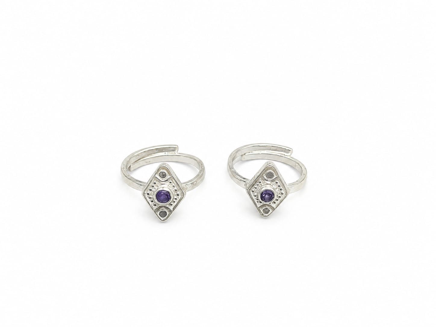 Sapphire Spark Sterling Silver Toe Ring