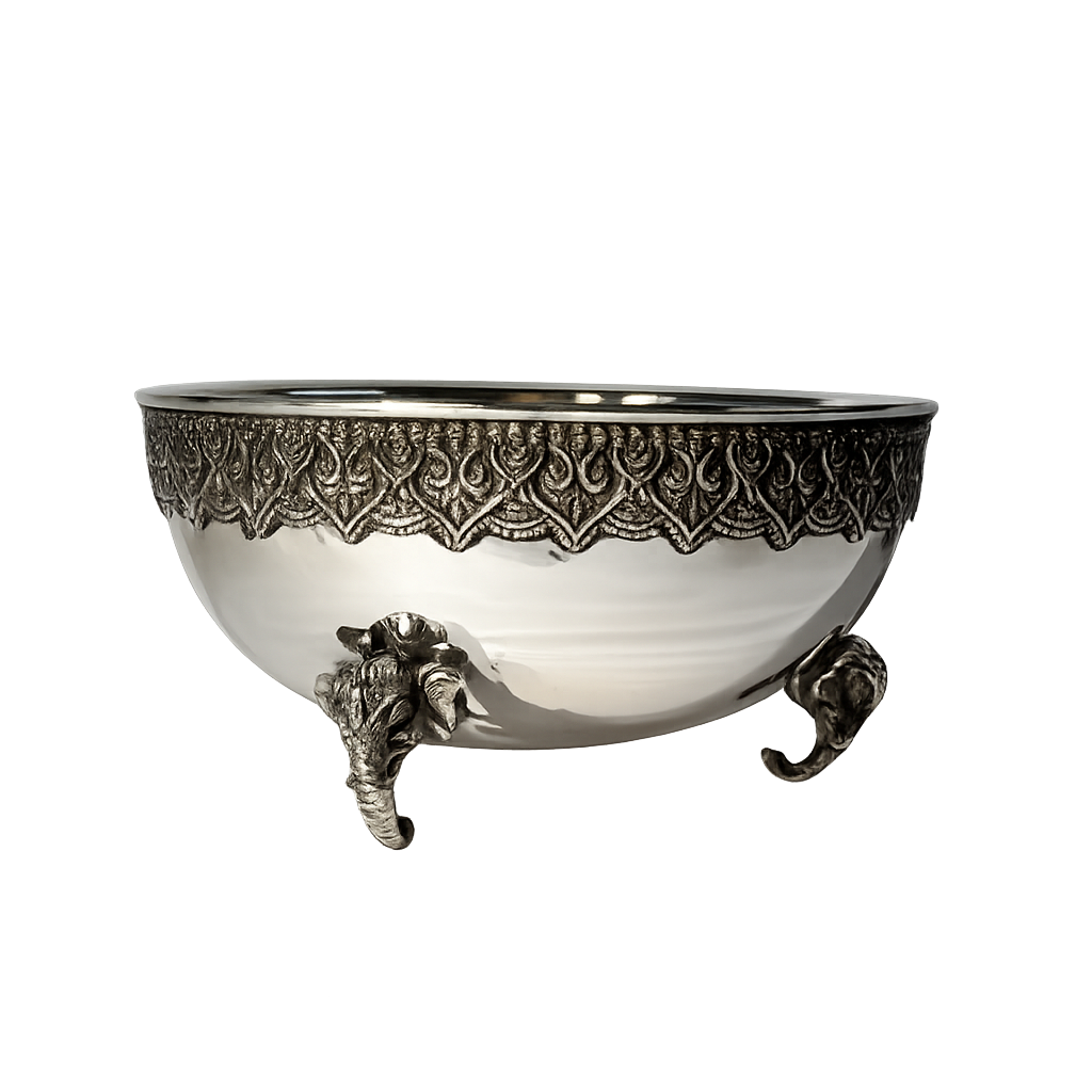 Royal Pedestal Silver Serving Bowl