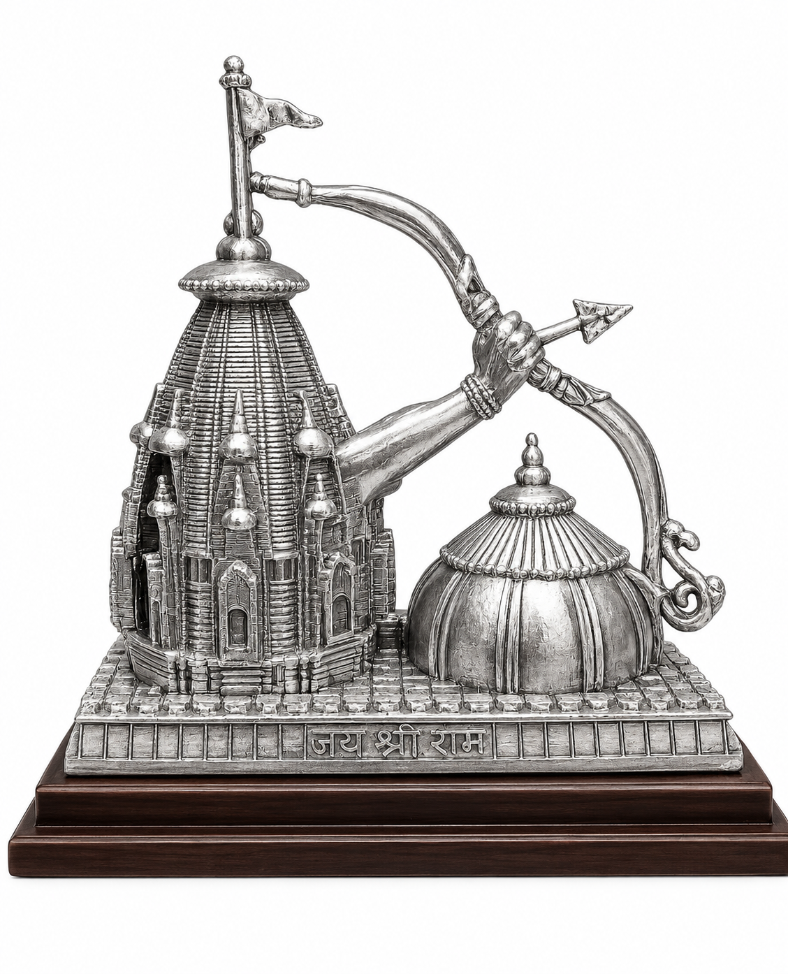 Pure Silver Ayodhya Ram Mandir Replica