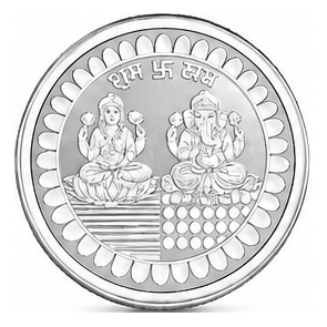 PPJ 999 Purity 20gm Laxmi Ganesh Silver Coin