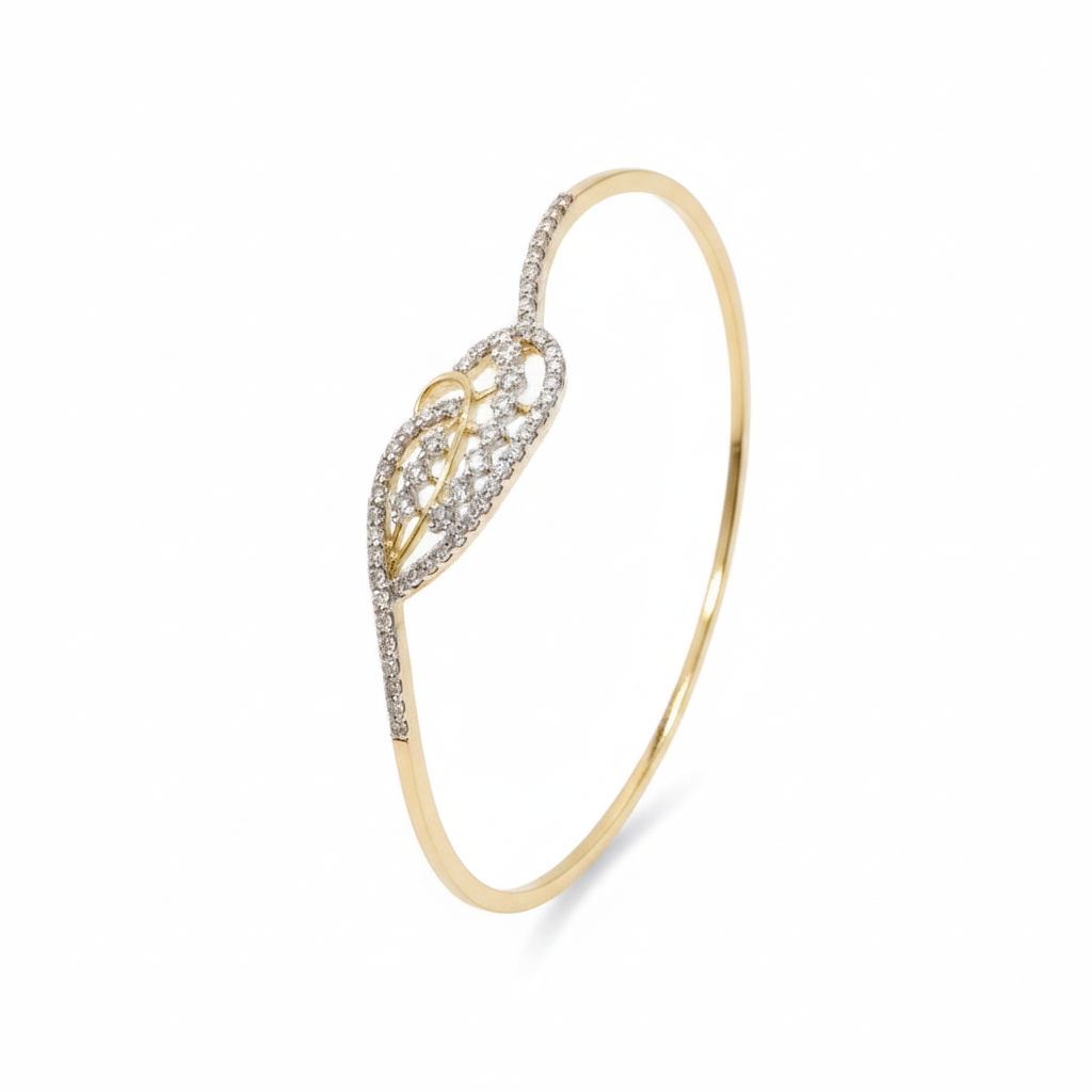 Ethereal Fern Diamond Bangle