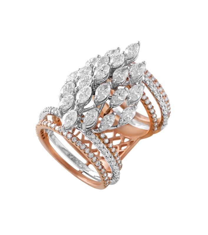 Royal Marquise Cascade Ring