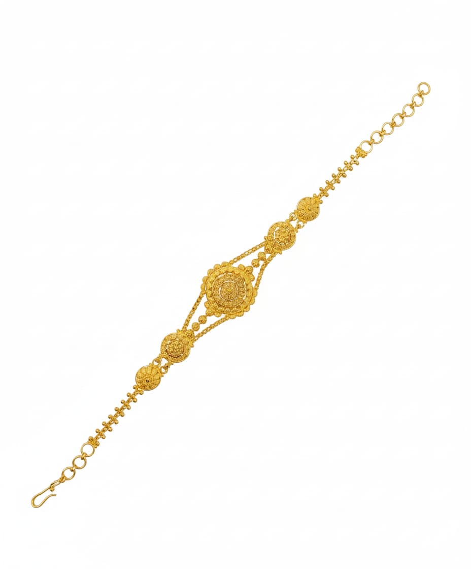 Majestic Mandala Gold Bracelet