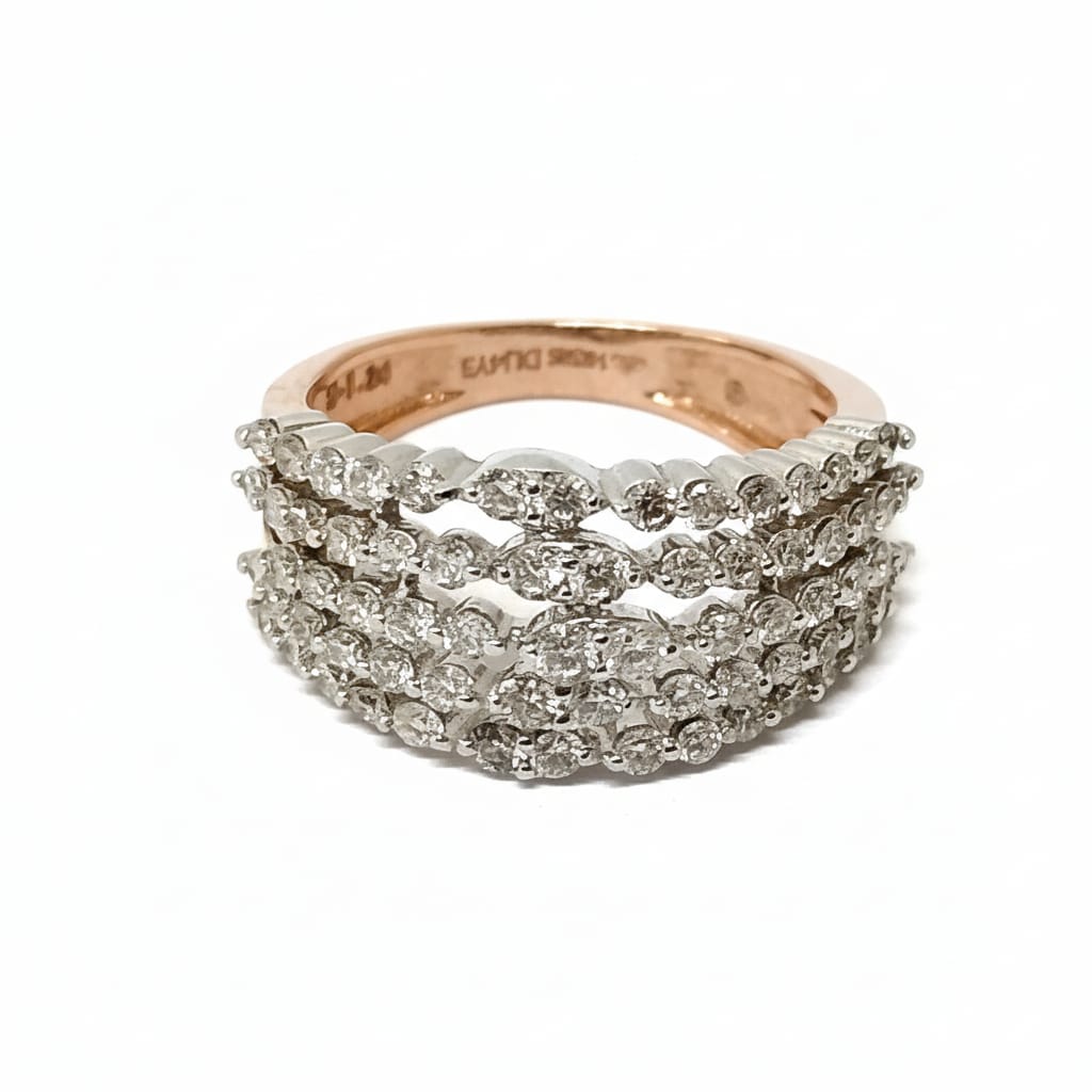 Five-Row Ripple Ring