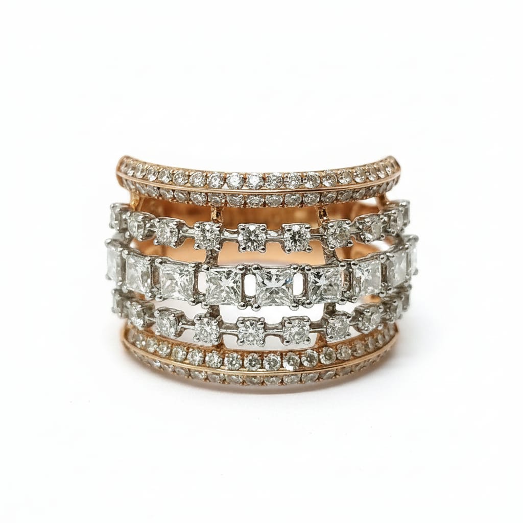Imperial Layered Radiance Ring