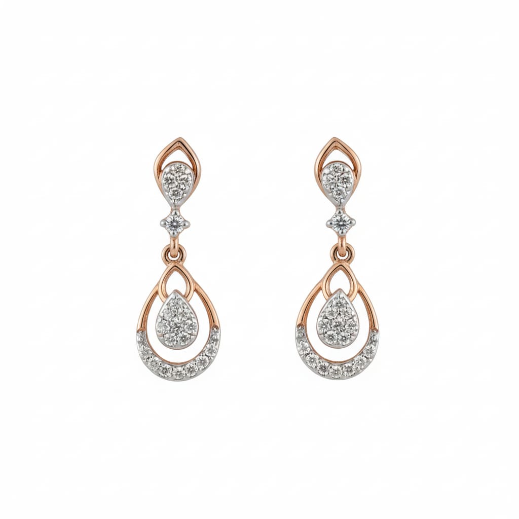 Eternity Pear Diamond Earrings
