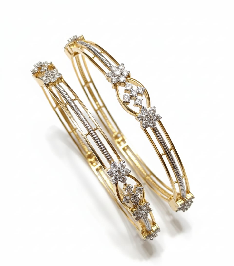 Diamond Symphony Gold Bangles