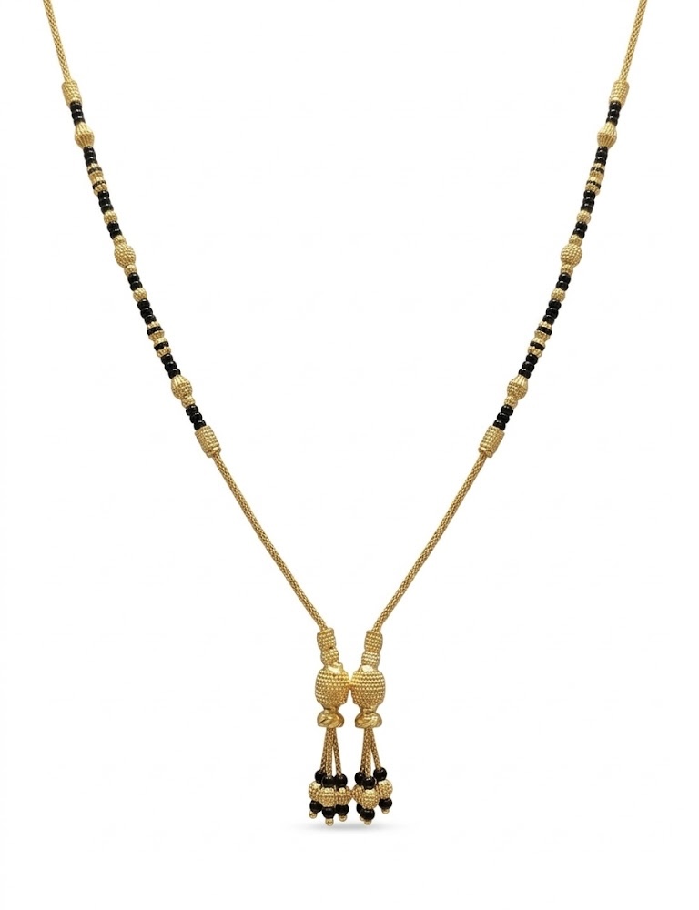 Two Hollow Gold Mangalsutra