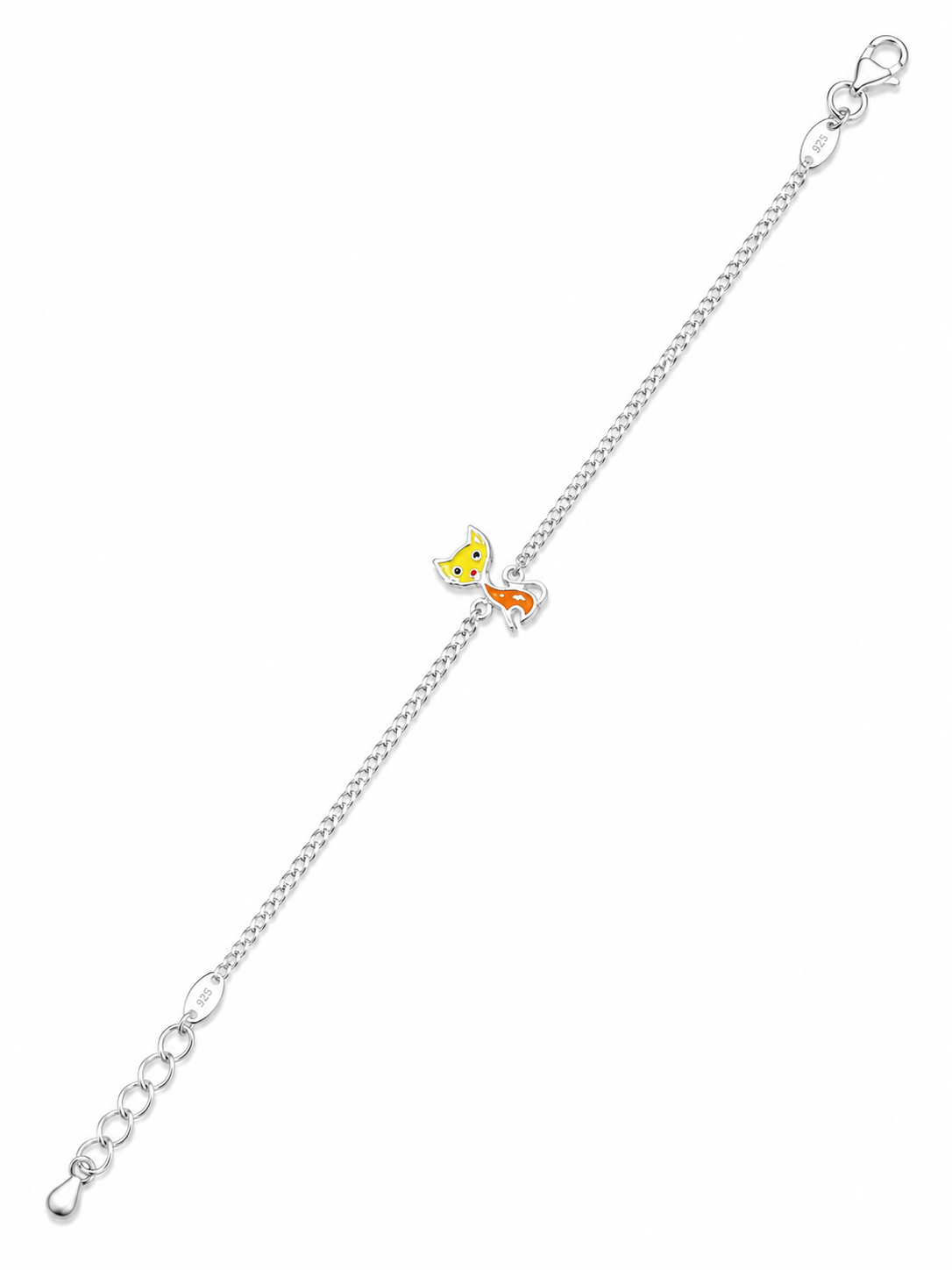 Silver Cute Kitten Kids Rakhi