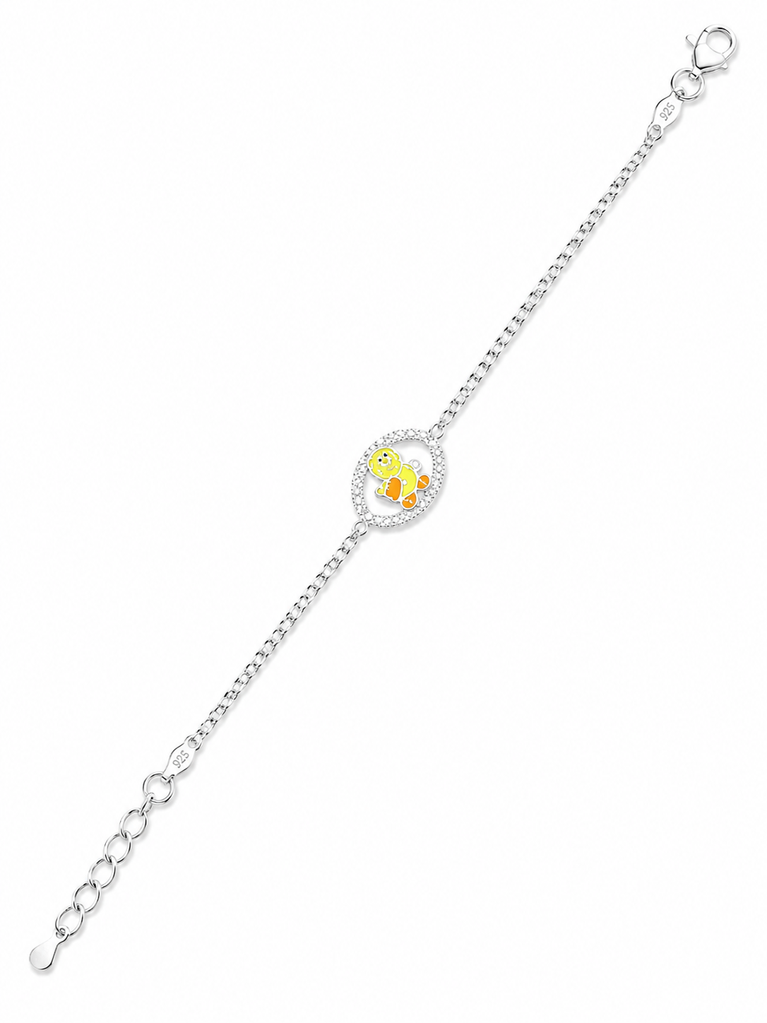 Silver Happy Chick Kids Rakhi
