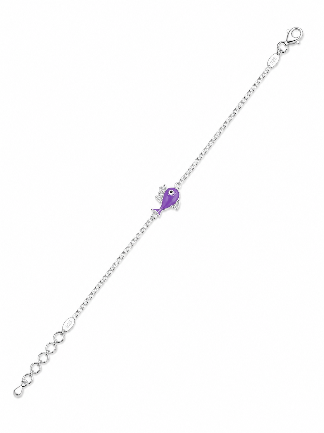 Silver Lucky Fish Kids Rakhi