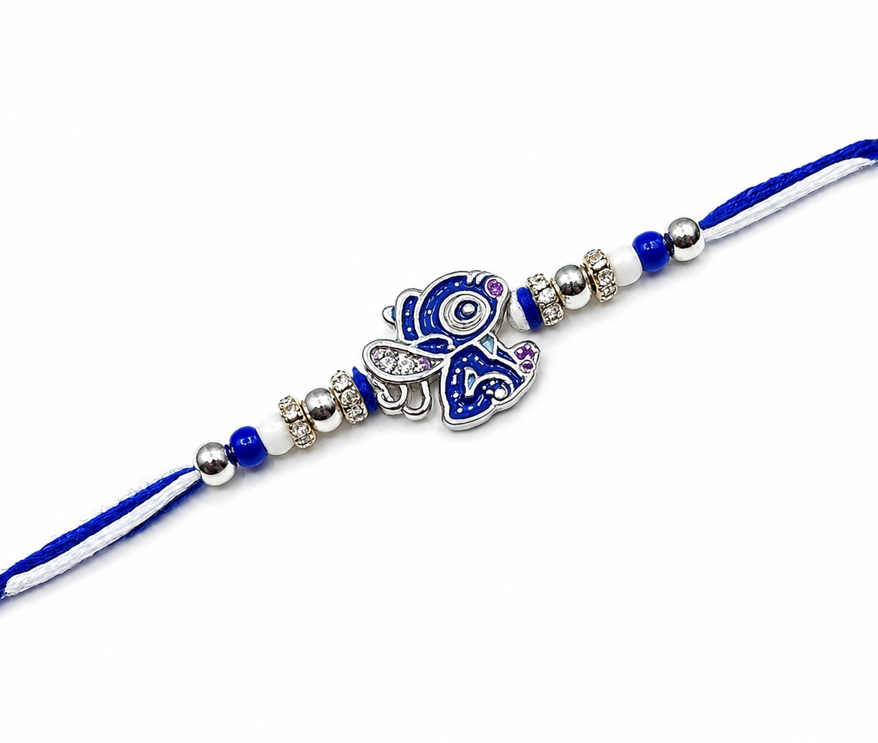 Silver Little Blue Rat Rakhi