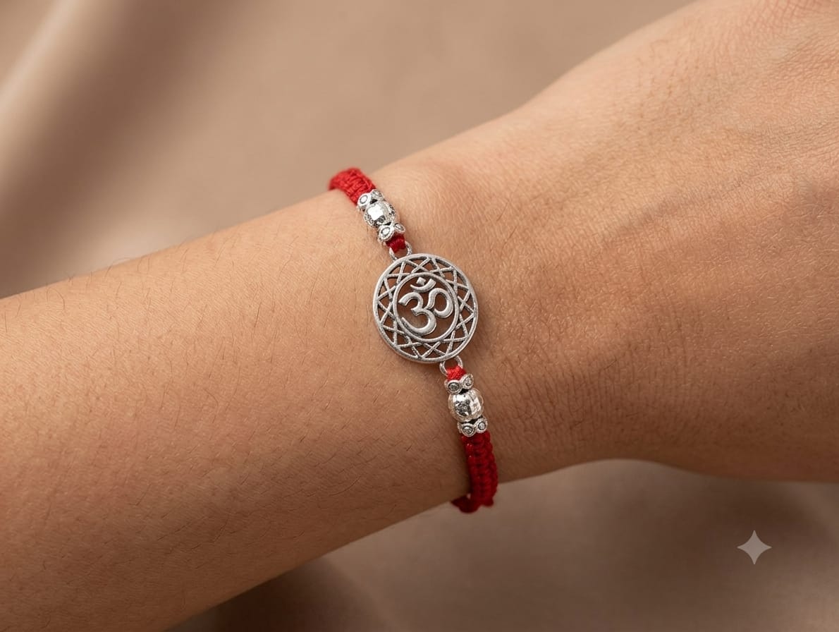 Mandala Majesty Silver Rakhi