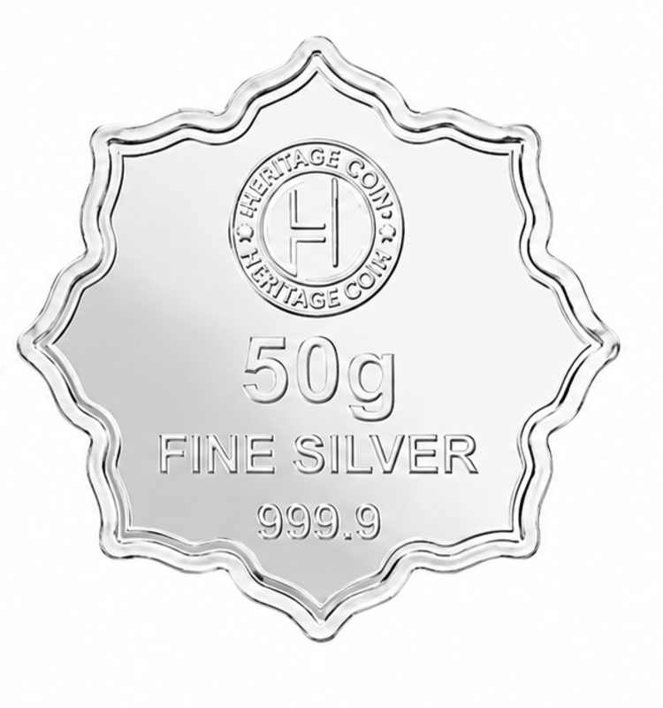 50 Gram 999.9 Fine Silver Tree of Life Heritage Coin